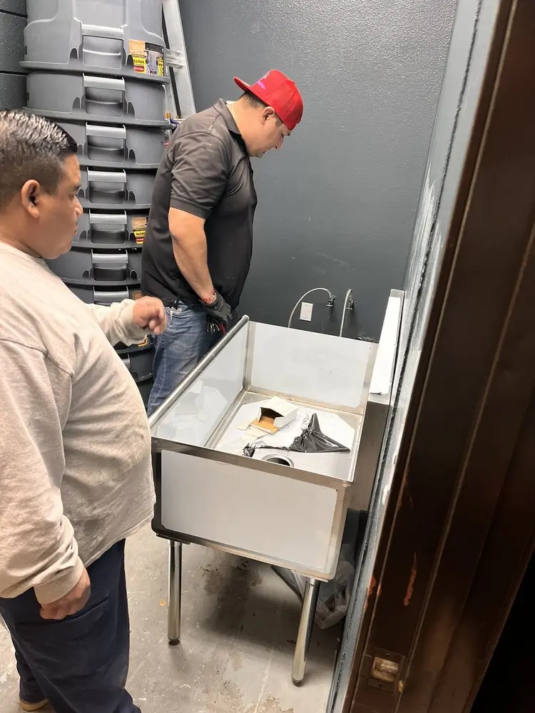Commercial plumbing and sink installation in Winfield